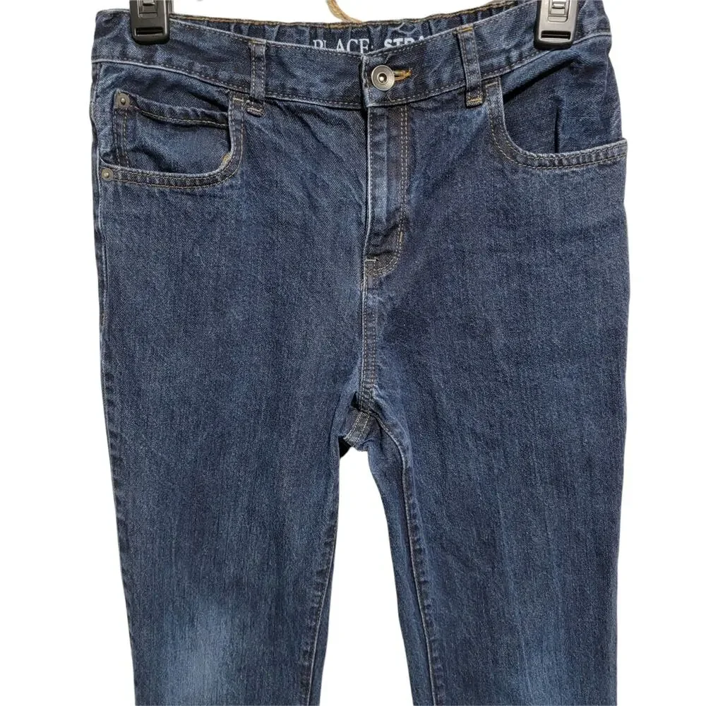 Children's Place Boys Straight Leg Jeans Adjustable Waist Size 16